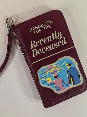 Beetlejuice The Handbook for the Recently Deceased Tech Wallet Wristlet